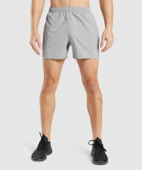 Men's Gymshark Arrival 5" Shorts Grey | CA 71086A